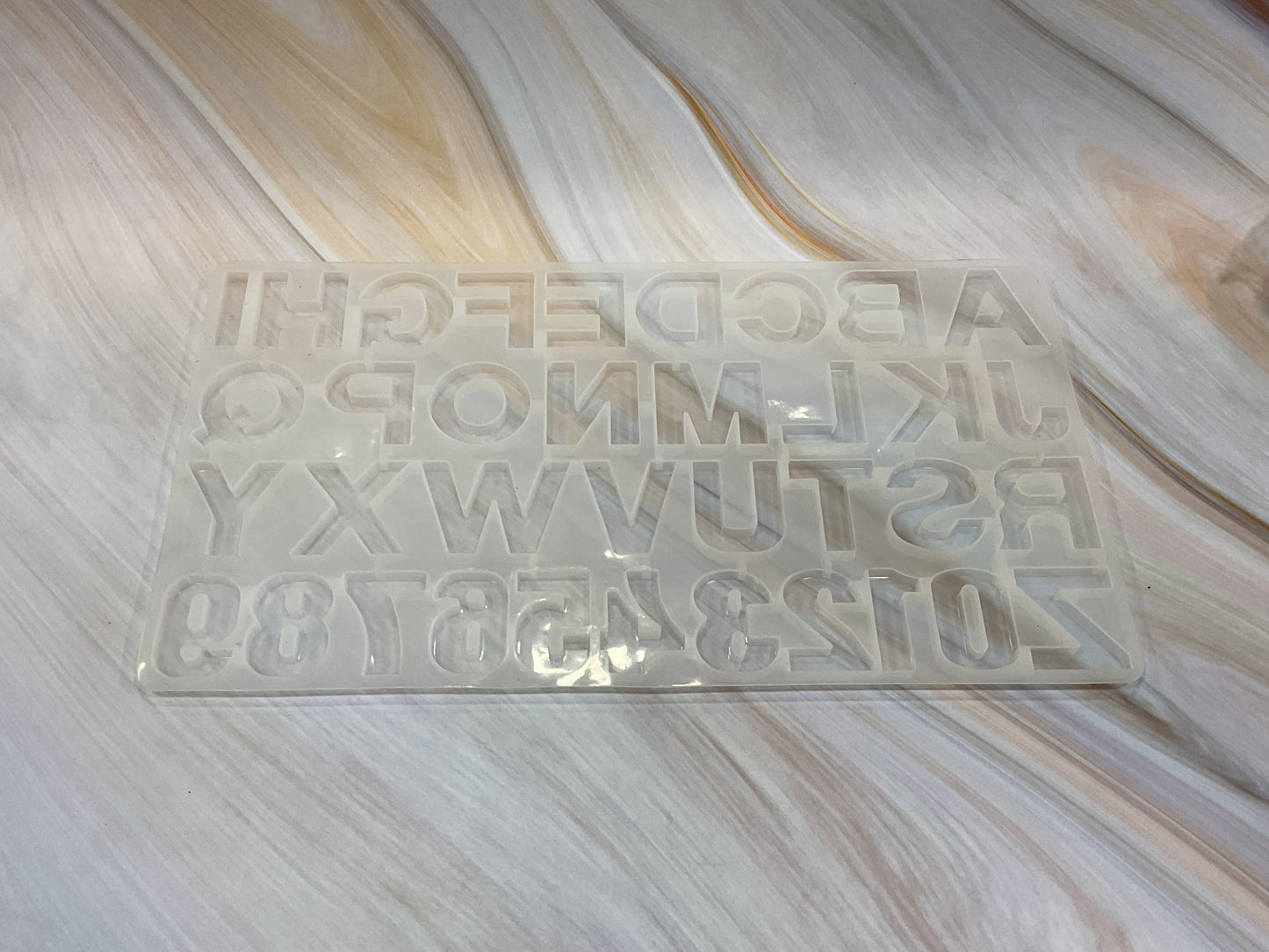 ALPHABET KEYCHAIN MOULD WITHOUT HOLE