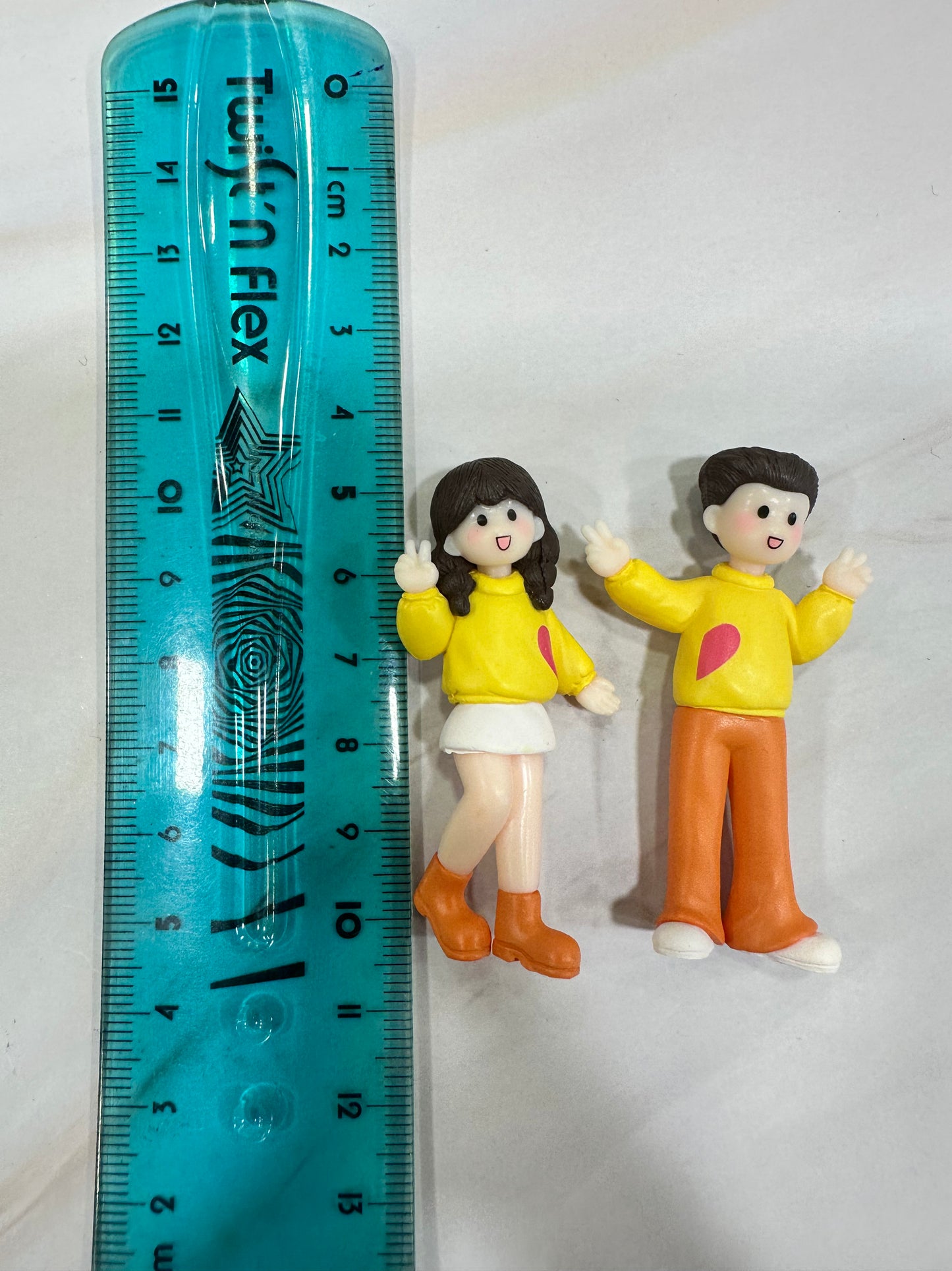 Yellow Happy Couple Miniature