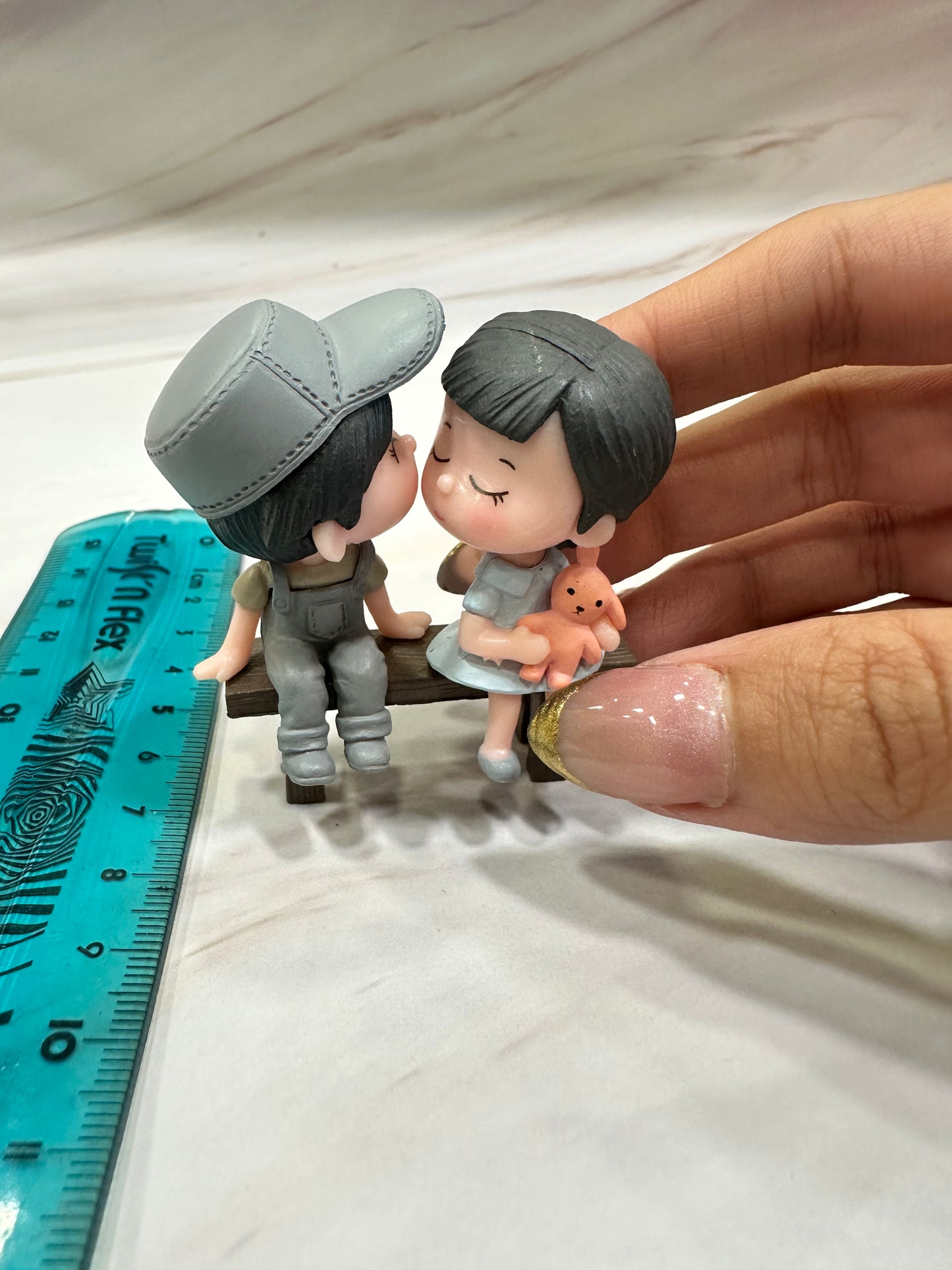 Couple on Bench Miniature (3 Pc Set)